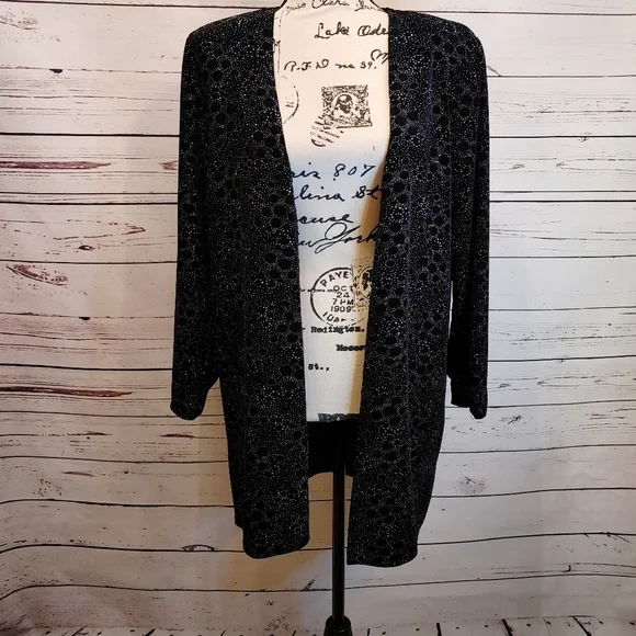 Onyx Nite Vintage Shimmer Cardigan - Picture 4 of 13